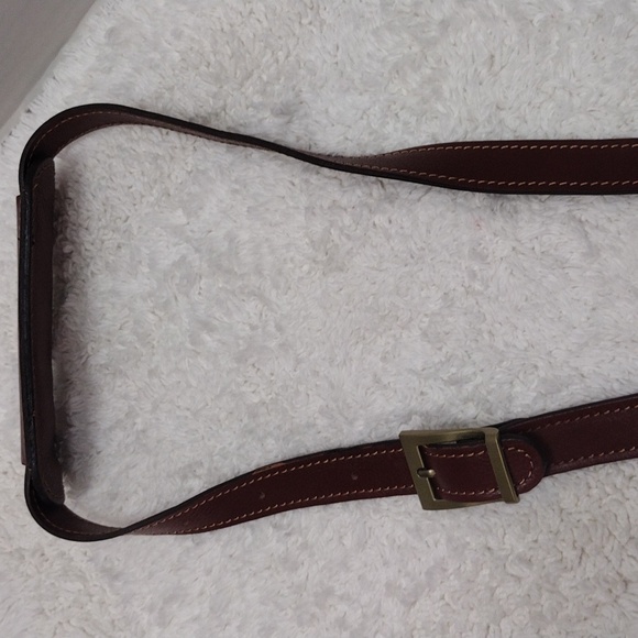 Brown Leather Shoulder Strap Adjustable 40 1/2"-46" L x 1" W #135-44 - Picture 9 of 16